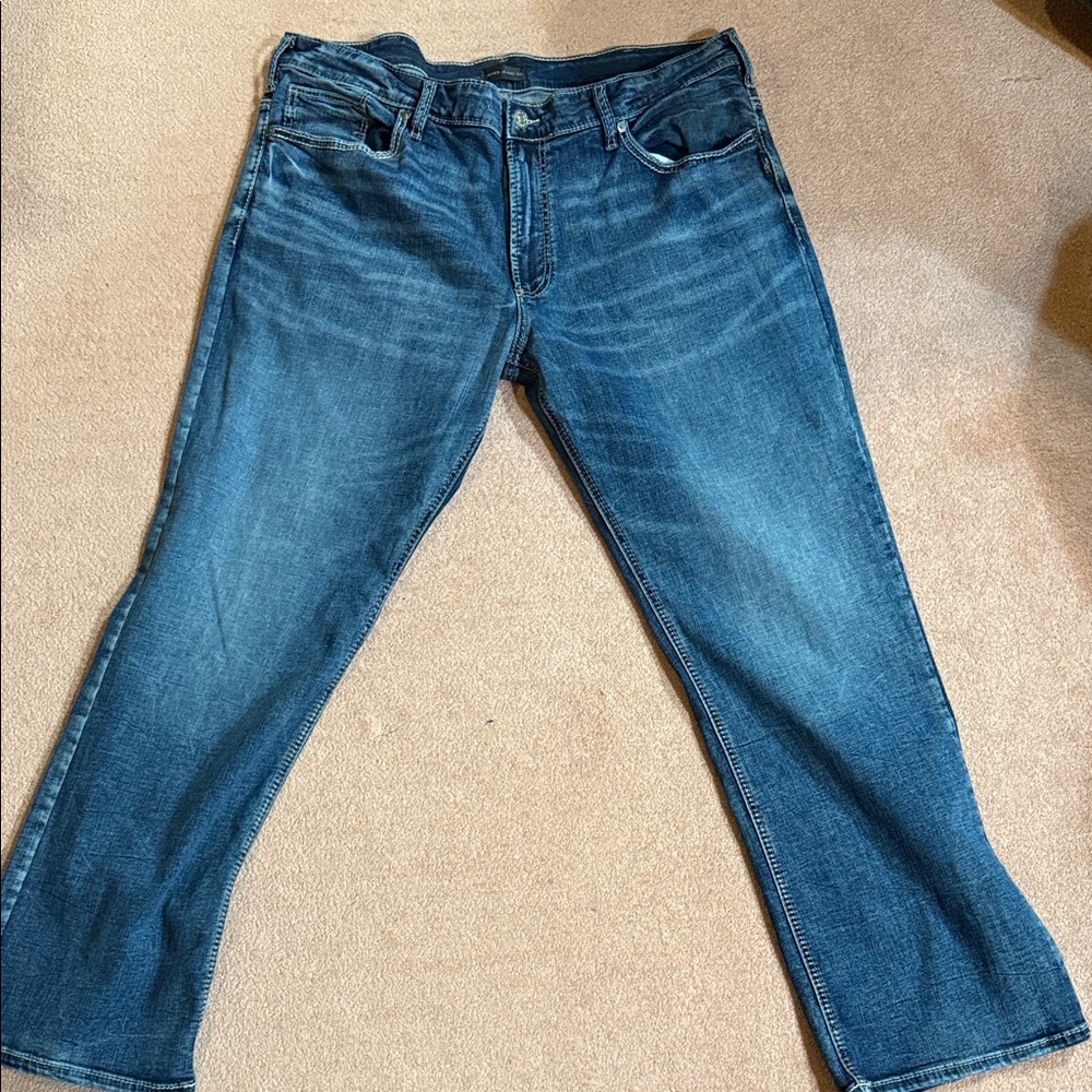 Silver Jeans Men's Classic Blue Straight Jeans